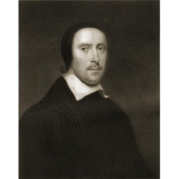 Jeremy Taylor Baptized 1613-1667 English Anglican Clergyman & Writer From The Book Gallery of Portraits Published Poster Print, Large - 26 x 34