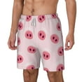 thumbnail image 2 of Balery Cute Pig Nose Mens Swim Trunks Swim Shorts for Men Quick Dry Inseam Beach Shorts with Compression Liner Pocket-3X-Large, 2 of 9