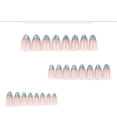 thumbnail image 3 of Fofosbeauty 24 Pcs Ongles Pressés, 2024 Faux Ongles Design, Amande Française Riche Vert Œil de Chat, 3 of 7