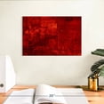 thumbnail image 3 of Elephant Stock Love Is Red Wall Art - Horizontal Canvas Wall Art - Living Room Wall Decor - Abstract Canvas - Red And Decor By Luca Brandi - 12" x 8", 3 of 8