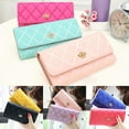 thumbnail image 6 of Windfall Women Quilted Crown Clutch Long Purse Faux Leather Wallet Card Holder Handbag, 6 of 7