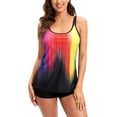 thumbnail image 1 of Two Piece Tankini Bathing Suits for Women Athletic Swimsuits Swim Tank Top with Boy Shorts Modest Swimwear, 1 of 7