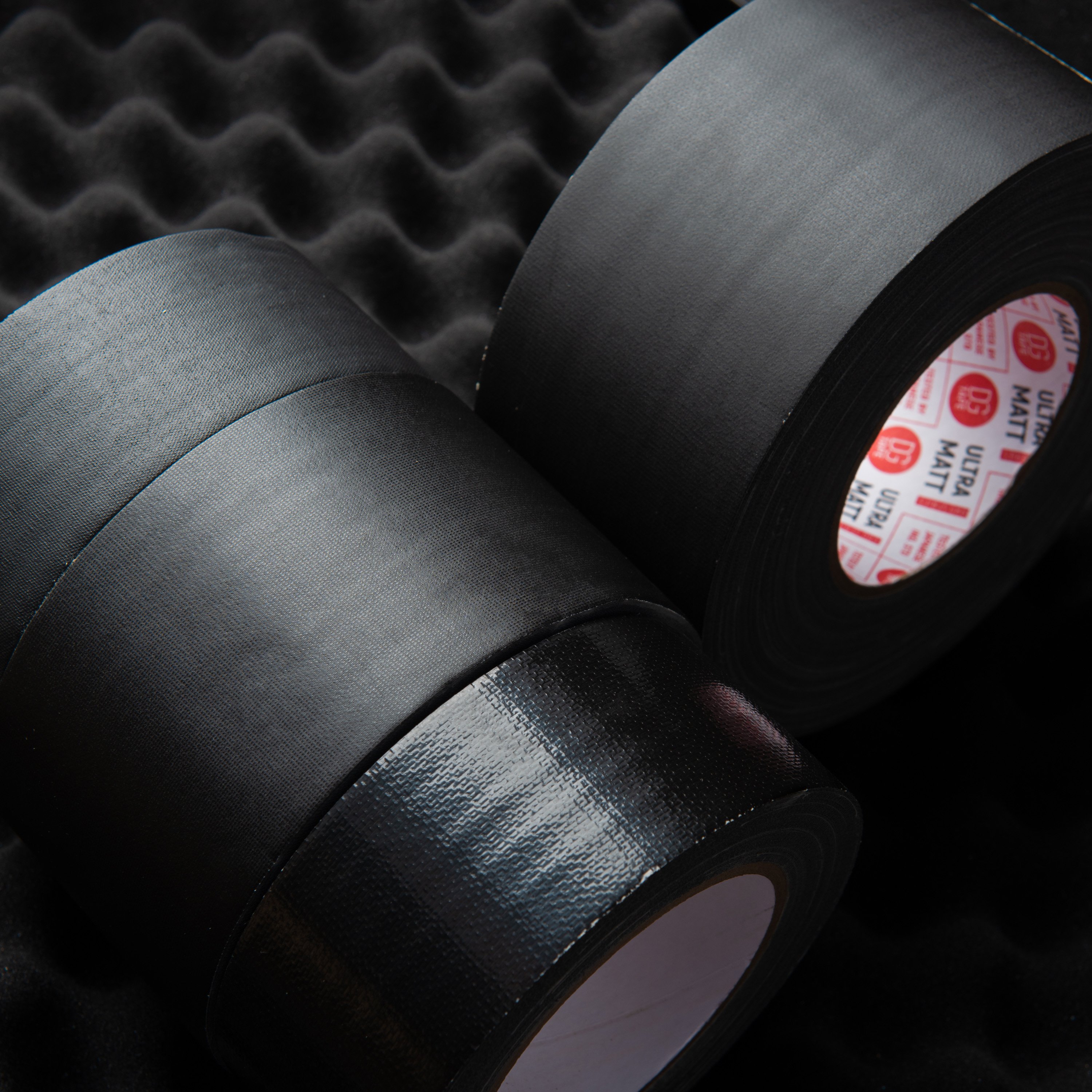 3 inch x 30 yards - Black Gaffer Tunnel Tape | DGTAPE@ultraMATT