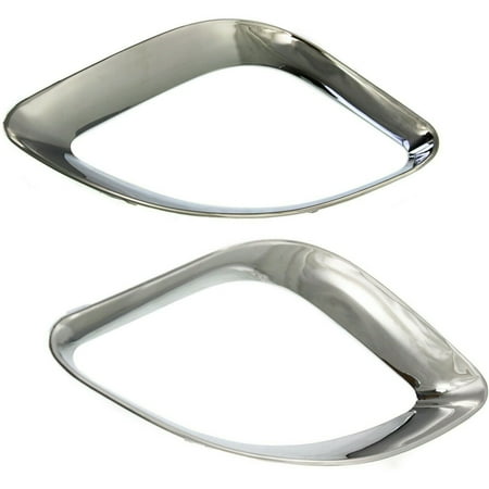 For Grand Cherokee Grille Trims Grill Set of 2 Front Side Chrome LH RH Pair