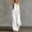 *White, variant on ClodeEU Women's Linen Blend 2 Piece Outfit,Sleeveless Henley Ruffle Top and Wide Leg Pants Set Beige,Women's Plus L