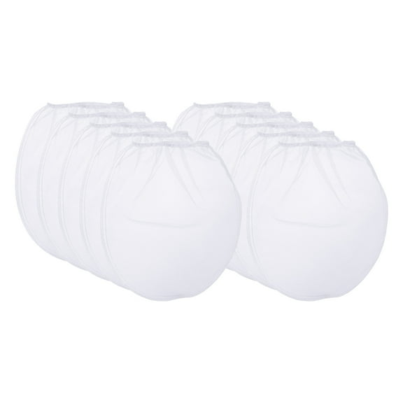 Uxcell Paint Strainer Bags 5 Gallon 10"x7.9" Polyester Bag with Elastic Opening 10Packs