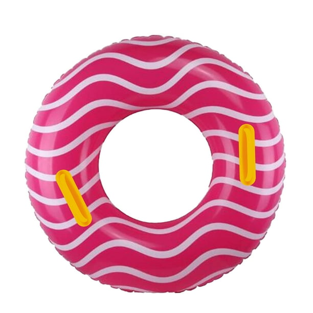 Flotador inflable para piscina 10Leccion para adultos y adolescentes, color rosa