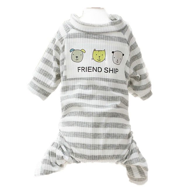2026 Dog Clothes For Small Dogs Clearance! Pet Pajamas Spring And Summer Thin Striped Clothes Small Dog Pet Clothing
