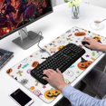 thumbnail image 2 of Long Mouse Pads for Desk,Halloween Colorful Halloween Elements Desk Mats on Top Of Desks, Desk Mouse Pad Extra Large with 3mm Non-Slip Base and Stitched Edge for Gaming,Office,Work,Home 31.5"x15.7", 2 of 6