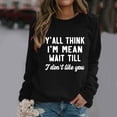 thumbnail image 2 of WEAIXIMIUNG Sweat-Shirt Noir pour Femmes Mode Imprimé à Manches Longues Sweat à Capuche Blouse Décontractée Pull, 2 of 7
