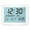 Silver, variant on Square LCD Digital Clock Temperature Sensors Easy Operation Azan Clock For Home Office Desk Decoration Use