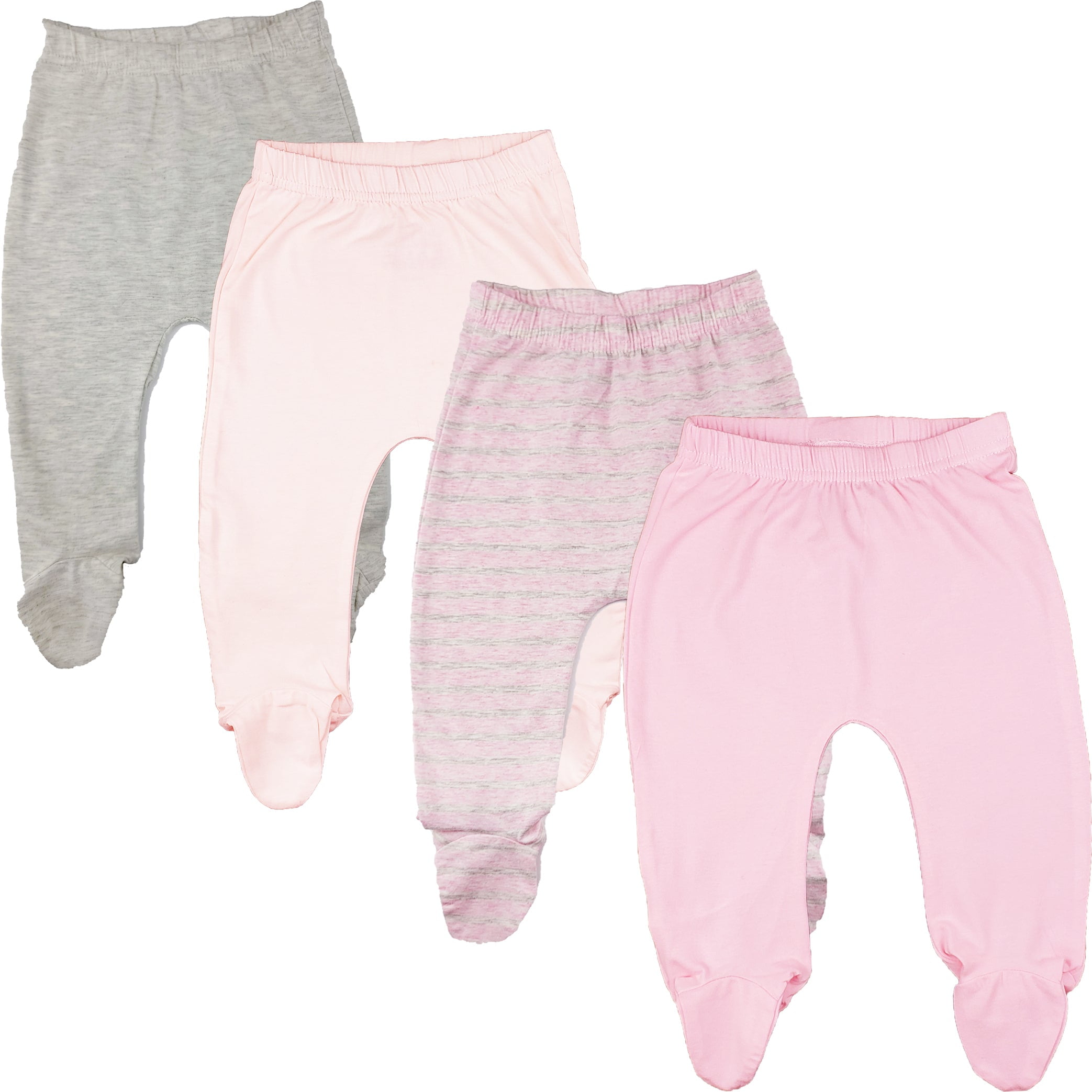 123 Bear Cotton Spandex Baby Pants with feet / Baby leggings with