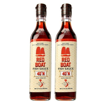 Red Boat 40 Degrees N Premium Fish Sauce 17 Fl. Oz. (Pack of 2)
