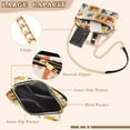 thumbnail image 3 of FORMRS Women Crossbody Purse with Chain Strap Vegan Leather Shoulder Handbag, Cartoon Plants, 3 of 7