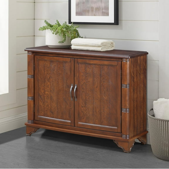 Noble House Jemima 40" Console Table, Pine Wood Frame with Storage Shelf for Hallway or Sofa Table, Light Espresso