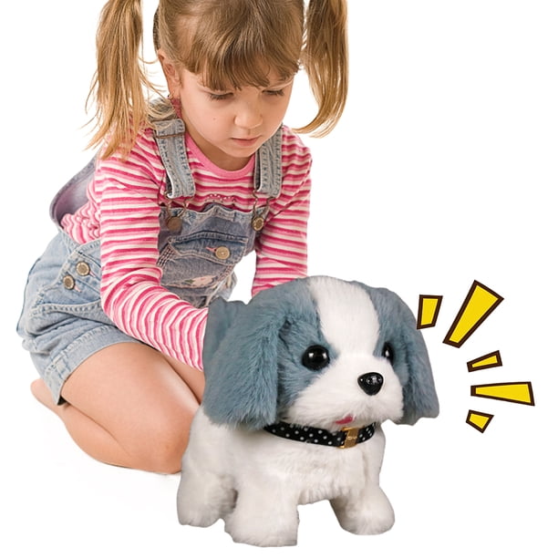 Toy Perro Interactivo Electrónico Cachorro Peluche Interactiva Mascota Perra Caminando Barking Cola Balance