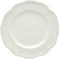 thumbnail image 3 of White Four Piece Round Scallop Stoneware Service For Four Salad Plate Set, 3 of 11