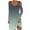 Mint Green, variant on Cameland Women's Long Sleeve Dress Fashion Gradient Cold Shoulder Dress Knee-length Mini Dress