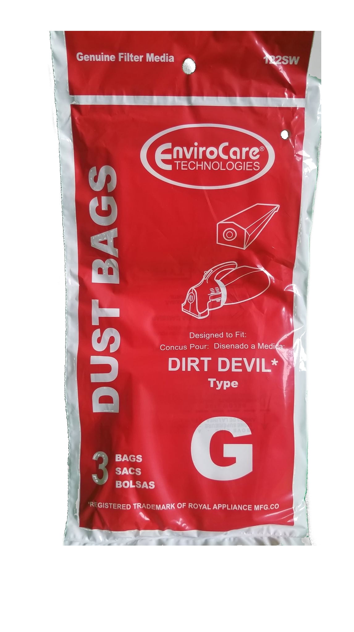 Royal Replacement 120SW Paper Bag Royal Type K Dirt Devil Stick ENV 3pk for sale online 