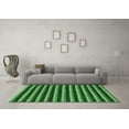 thumbnail image 3 of Ahgly Company Indoor Round Abstract Emerald Green Modern Area Rugs, 3' Round, 3 of 4