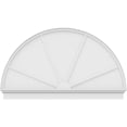 thumbnail image 3 of Ekena Millwork 70"W x 41-3/4"H x 2-3/4"P Half Round 4 Spoke Architectural Grade PVC Combination Pediment, 3 of 7