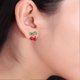 thumbnail image 3 of Pendientes de botón Shaofei con forma de cereza color dorado 1 cm, 3 of 5