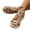 Beige, variant on Women's High Heel Wedge Sandals 2025 Bohemian Platform Espadrilles Wide Width Thong Shoes