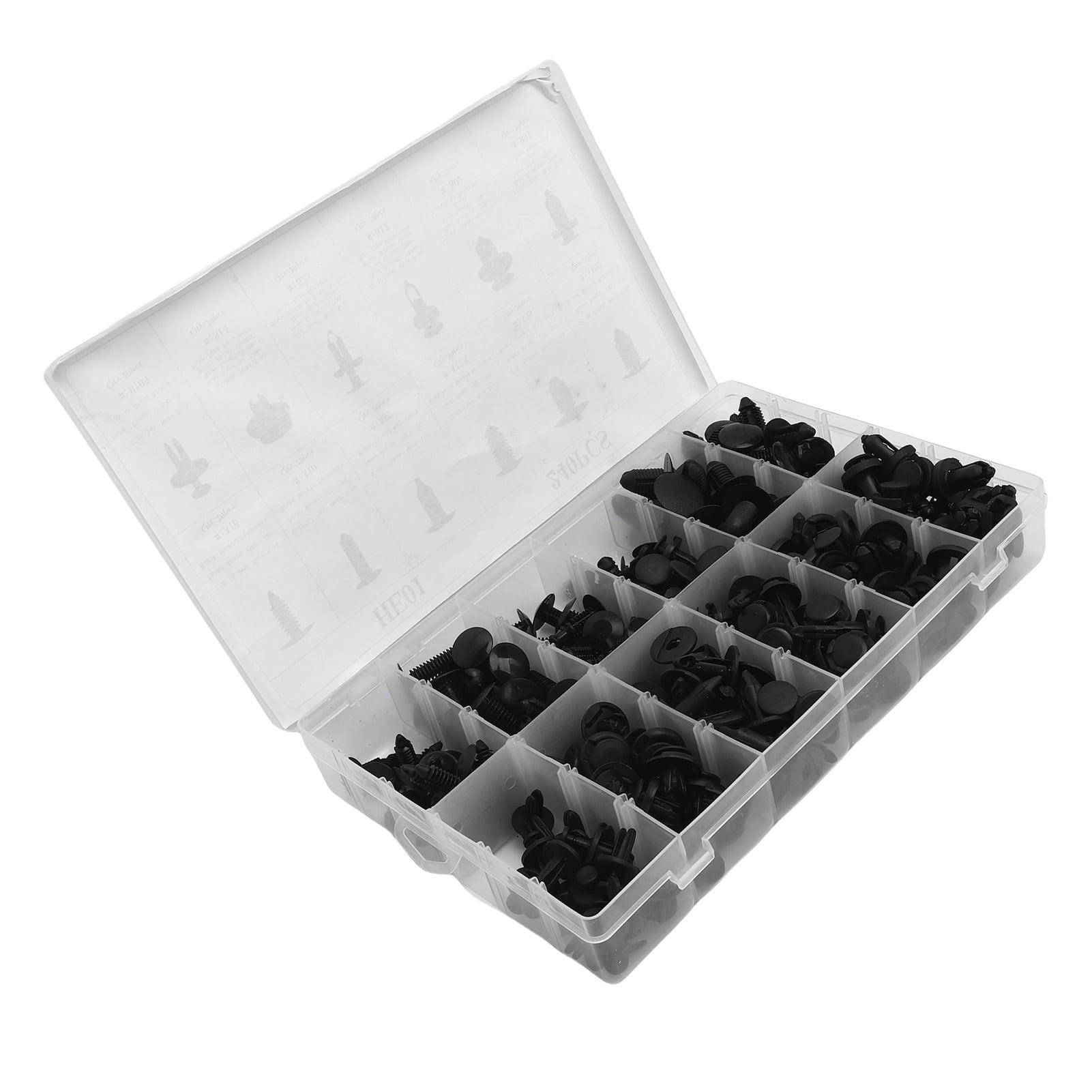 Riousery 240PCS Car Body Retainer Clips ABS Plastic Universal Fit Push Pin Hardware Rivets Assortment Set For Door Trim Panel Bumper Splash Shield (12.20 inches / 30.99 cm)
