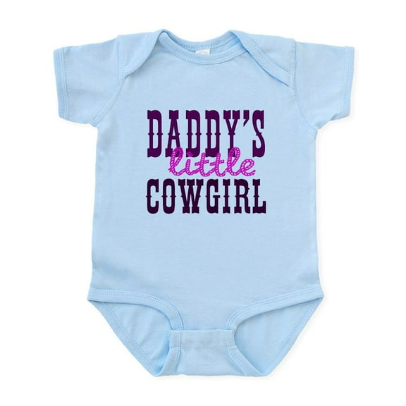 CafePress - Daddy's Little Cowgirl Infant Bodysuit - Baby Light Bodysuit, Size Newborn - 24 Months