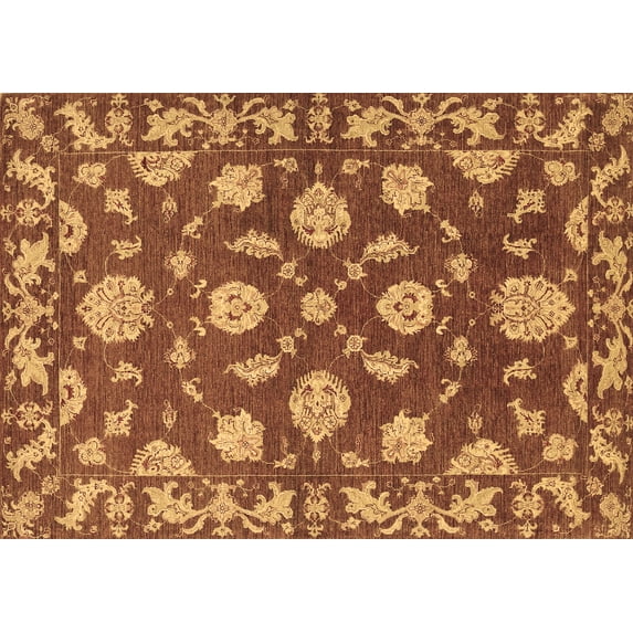 Ahgly Company Indoor Rectangle Persian Brown Traditional Area Rugs, 2' x 4'