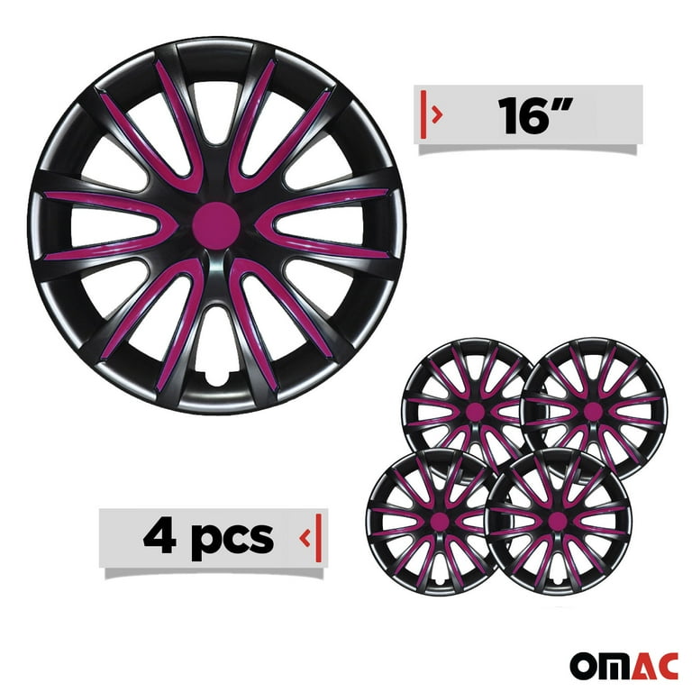 Pink hubcaps 16 sale inch