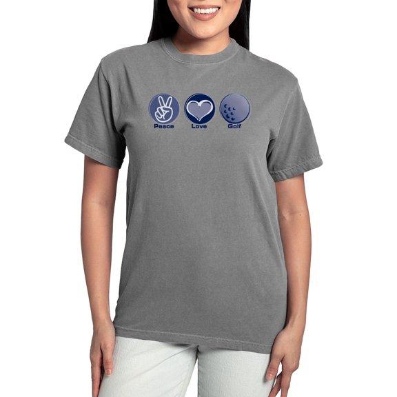 CafePress - Peace Love Golf - Womens Comfort Colors® Shirt