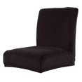 thumbnail image 3 of 4x Estiramiento Corto Respaldo Bajo Funda Para Silla Bar Mostrador Taburete Funda Negro Sunnimix Fundas cortas de asiento con respaldo bajo, 3 of 8