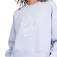 thumbnail image 3 of Women's Starter Light Blue Dallas Cowboys Travel Pastels Boxy Fleece Sweatshirt, 3 of 3