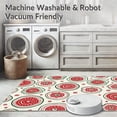 thumbnail image 5 of ODIKA 8'x10' Machine Washable Non-Slip Area Rug, Rustic Christmas Cookie with Whipped Icing and Sprinkles High Traffic Rug, Red, 620904, 5 of 5