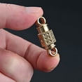 thumbnail image 2 of Brass Swivel Gimbal Ring Keychain Quick Release For Car Key Backpack Connect, 2 of 9