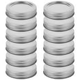 thumbnail image 2 of KAKOWELY 12 Set of Wide Mouth Canning Lids and Rings Mason Jar Lids and Bands Set Mason Jar Lids,3.5"X3.5"X0.59", 2 of 4