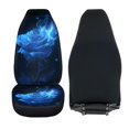 thumbnail image 6 of XYZCANDO Valentine's Day Front Car Seat Covers featuring Blue Glowing Rose - Breathable Waterproof 2 Pack Set For Car Interior Decor, 6 of 10
