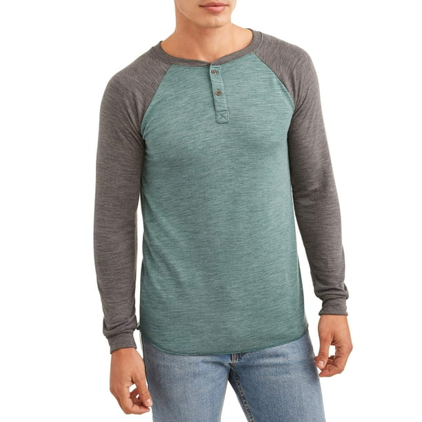 Download GEORGE - George Men's Long Sleeve Soft Double Knit Henley ...
