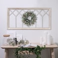 thumbnail image 1 of Sintosin 40" x 20"Farmhouse Window Frame - Distressed White Wood Rustic Wall Art for Living Room, Christmas Decor, Hanging Rectangular Pane, 1 of 8
