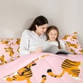thumbnail image 5 of Castle Fairy 2-Piece Twin Size Comforter Set - Cartoon Tiger Kawaii Print, 5 of 8