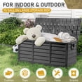 thumbnail image 4 of Ktaxon 75gal Foldable Outdoor Storage Deck Box, Collapsible Resin Garden Box with Easy Setup, Black, 2 pc, 4 of 12