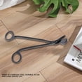 thumbnail image 3 of Black Patterned Stainless Steel Candle Wick Trimmer - Rust-Resistant Plated Essential Candle Tool for Safe, Easy Wick Cutting, Durable Long-Lasting Accessory for Daily Candle Care, 3 of 6