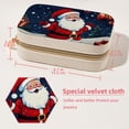 thumbnail image 5 of Santa Claus Velvet Portable Decorative Box with Removable Compartment - Storage Box, Display Case, and Earring Holder - Ideal Gift, 5 of 7