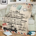 thumbnail image 3 of Personalized Trucker Letter Blanket Gift – To My Dad or Grandpa from Son or Granddaughter – Custom Name Throw Blanket – Birthday, Father’s Day, Christmas Gift for Truck Driver - Sherpa-50x60, 3 of 4