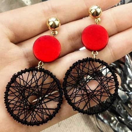 SHOPFIVE New Fashion Jewelry Accessories Bohemia Big Hollow Circle Design Hollow Earring Best Gift For Lover's Girl (Best Of Bohemia The Punjabi Rapstar)