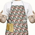 thumbnail image 2 of Leopard Print Adjustable Waterproof Apron for Adults 33x27 Inch – Cooking Apron with 2 Large Pockets, Durable Polyester Bib for Kitchen, Baking, BBQ, and Home Use, 2 of 6