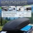 thumbnail image 2 of Rooftop Cargo Box Carrier,Dual-Side Opening Roof Mount Travel Luggage Storage Capacity,Hard Shell Top Mount Carrier,Universal Fit for Cars & SUVs,Waterproof ABS Material with Secure Straps & Keys, 2 of 7
