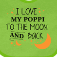thumbnail image 4 of Inktastic I Love My Poppi to the Moon and Back Boys or Girls Baby Bib, 4 of 4