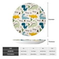 thumbnail image 2 of Kdxio Childish Dinosaur Bone China Decorative Plate Ceramic Decorative Plate for Home Office Wall Stand Decorative Plates for Home Bedroom-7in, 2 of 6